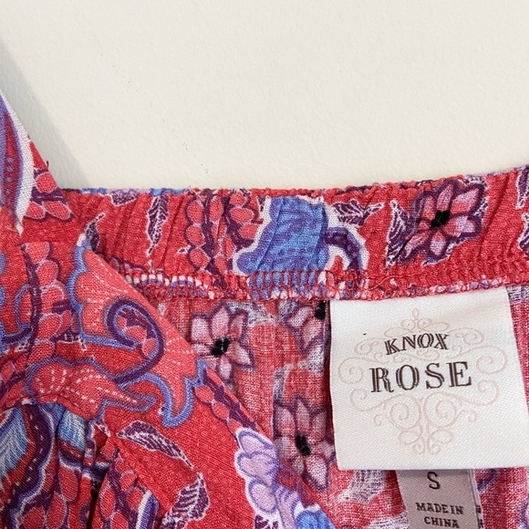 Knox Rose Pink and Purple Ruched Maxi Sundress - Picture 5 of 8